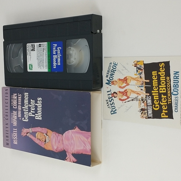 Marilyn Monroe Gentleman Prefer Blondes VHS Movie Fox Video - Picture 3 of 3